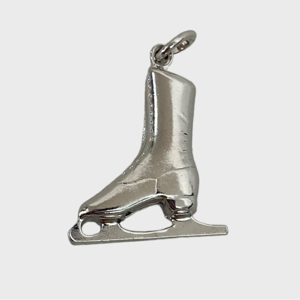 NEW Unused Sterling Silver Ice Skate Charm